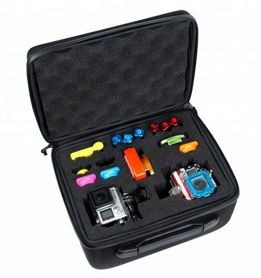 กล่องเครื่องมือ EVA โฟมซิป ISO9001 เปลือกแข็งเคสกล้อง Gopro 5 มม