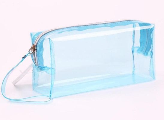 กระเป๋าใส่ปากกาใส EVA กล่องดินสอพลาสติกแข็ง Pvc พร้อมช่อง