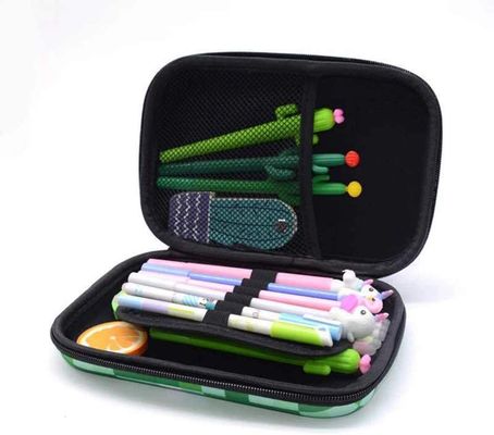 กระเป๋าใส่ดินสอ PVC EVA หนัง Pu 1800D Polyeste Hard กรณี Pencil Pouch