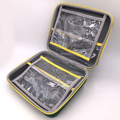 ชุดช่วยเหลือประถมศึกษาระดับการแพทย์ พร้อมกระเป๋าสตางค์ EVA Hard Shell Case พร้อมสายเชือกกระเป๋าสตางค์ Mesh และลากซิปโลหะเพื่อการเก็บรักษาที่ปลอดภัย