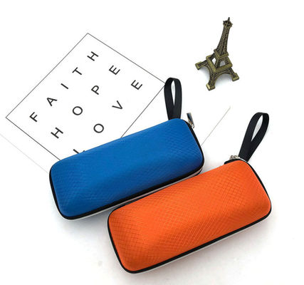 กระเป๋าใส่ Hard Shell แบบซิป PU Velvet สำหรับใส่แว่นตา