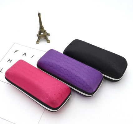กระเป๋าใส่ Hard Shell แบบซิป PU Velvet สำหรับใส่แว่นตา