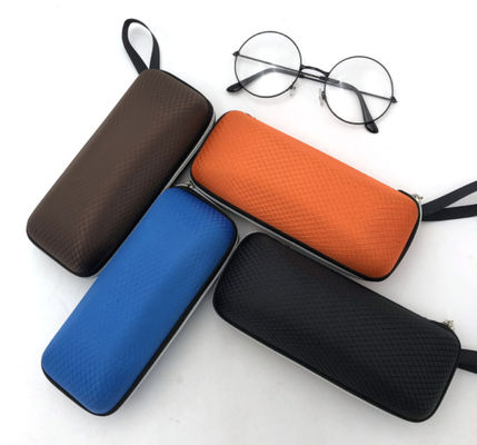 กระเป๋าใส่ Hard Shell แบบซิป PU Velvet สำหรับใส่แว่นตา