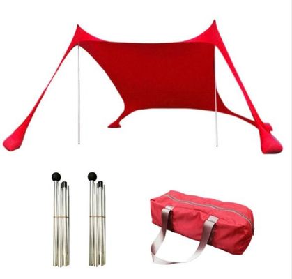 UPF 50+ 180GSM Lycra Outdoor Sunshade เต็นท์ชายหาด