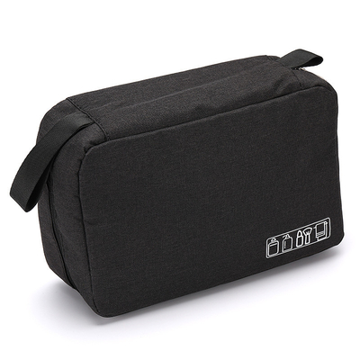 กระเป๋าเดินทางผ้าโพลีเอสเตอร์ 600D Travel Wash Bag ที่เก็บเครื่องสำอางพร้อมซับใน 210D