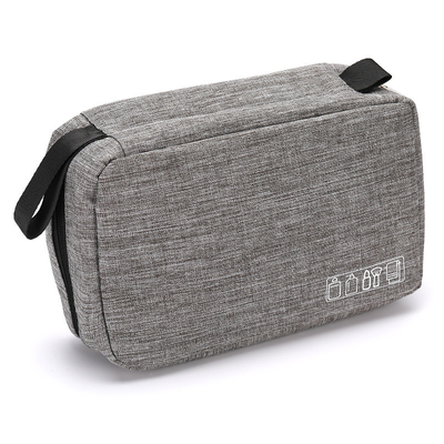 กระเป๋าเดินทางผ้าโพลีเอสเตอร์ 600D Travel Wash Bag ที่เก็บเครื่องสำอางพร้อมซับใน 210D