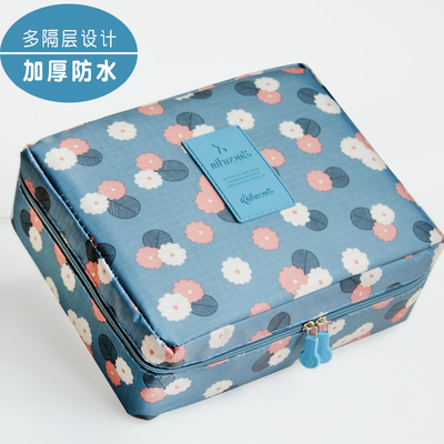 กระเป๋าใส่เครื่องสำอางสำหรับสุภาพสตรี Men Double Travel Wash กระเป๋าใส่เครื่องสำอางกันน้ำได้หลายแบบ