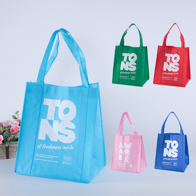 ถุงช้อปปิ้งผ้าไม่ทอรีไซเคิล Tote นำกลับมาใช้ใหม่ได้พร้อมโลโก้